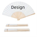 Full-Color Folding Bamboo Paper Hand Fan