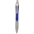 Pen plastic push action frosted barrel and rubber grip Lotus