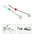 Stainless Steel Straw With Filter Spoon Stirring Stick