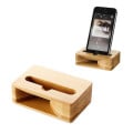 Bamboo Desktop Phone Stand Speaker