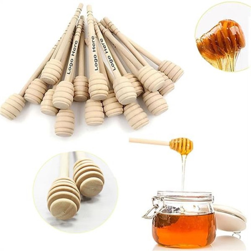 Engraved Wooden Honey Dipper