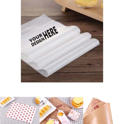 Grease Proof Kraft Food Wrap Burger Paper