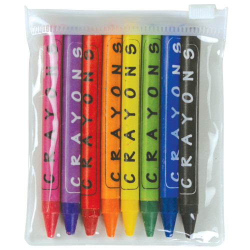 Louvre Crayons in PVC Zipper Pouch