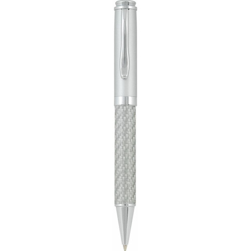 Metal pen twist action with lattice style grip Saturn