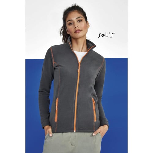 Polar fleece Micro fleece Top Women's soft zippered  NOVA