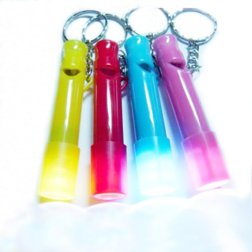 Mini Whistle Flashlight Keychain LED