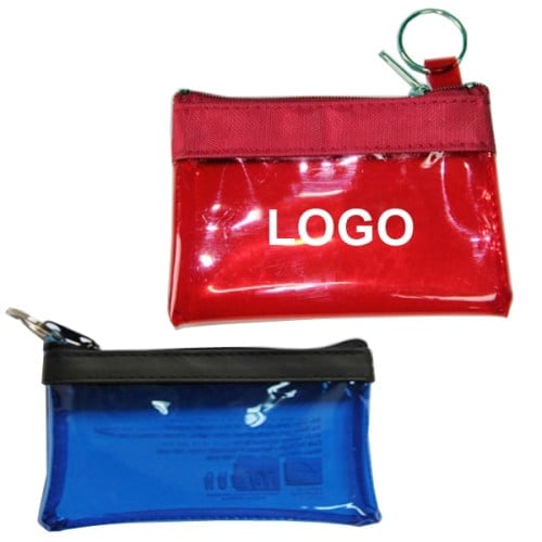 Translucent Zippered Coin Pouch